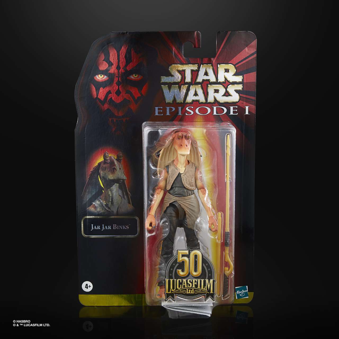 STAR WARS THE BLACK SERIES LUCASFILM 50TH ANNIVERSARY 6 PULGADAS JAR JAR BINKS Figura - en paquete (1)