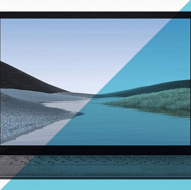 portátil microsoft con tapa abierta