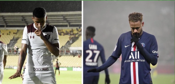 Marcos Paulo, celebrando los goles como lo hacía Neymar.