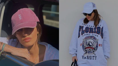 Sara Carbonero y Paula Echevarría luciendo dos gorras en sus respectivas cuentas de Instagram. 