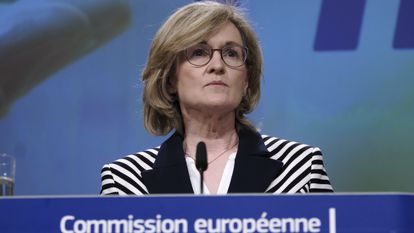 La comisaria europea de Servicios FInancieros, Mairead McGuinness, en una imagen de archivo.