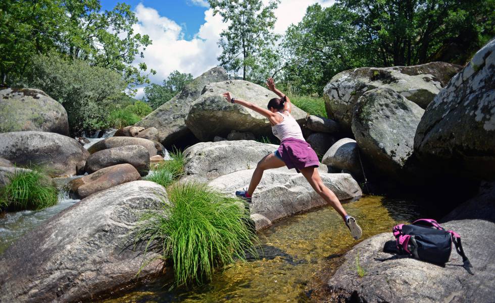 Saltos y pozas en el paraje de Los Pilones, en la Garganta de los Infiernos (Cáceres).