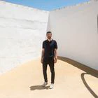 El arquitecto Lluis J. Liñàn, socio del estudio Rellam, en el parque infantil de Balsa de Ves que han diseñado.