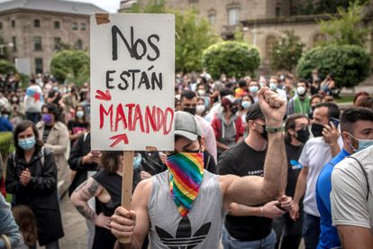 Concentración este lunes en Ourense para condenar el asesinato de Samuel Luiz en A Coruña.