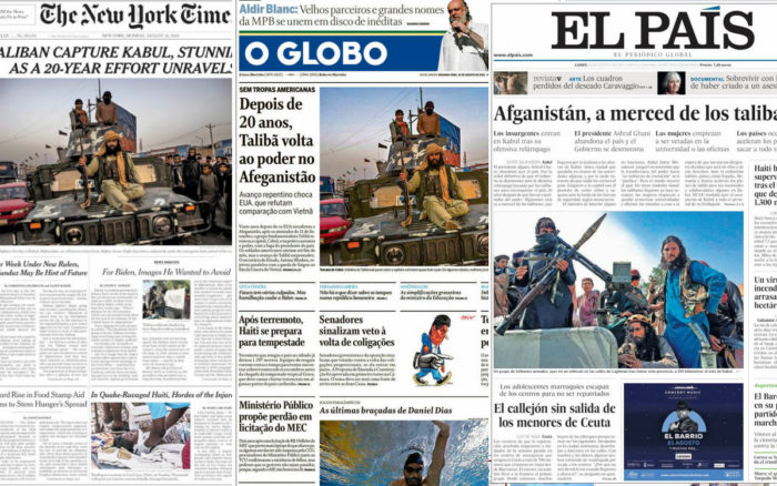 Así retrataron los diarios internacionales la entrada de los talibanes a Afganistán