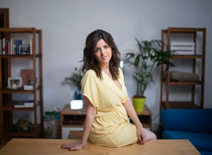 Ana Iris Simón, en su casa de Aranjuez. 