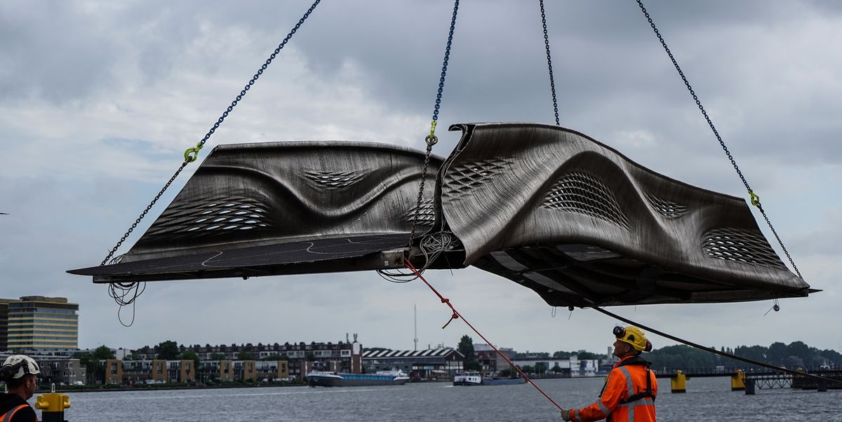 Deleite sus ojos con el primer puente de acero impreso en 3D del mundo