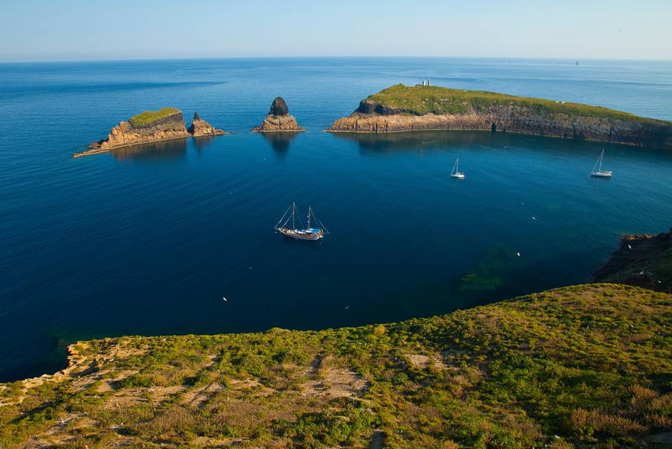 La Illa Grossa, en la reserva natural de les Illes Columbretes (Castellón).