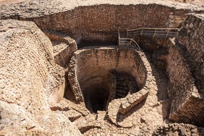 Pozo del interior de la ciudad fortificada de Motilla del Azuer.