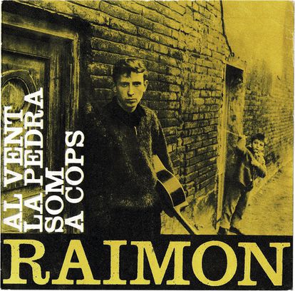 Jordi Fornas diseñó el disco de Raimon 'Al vent' en 1963.