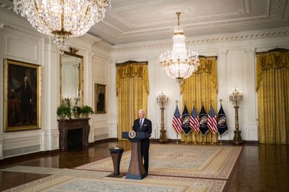 El presidente estadounidense Joe Biden en la Casa Blanca el pasado 18 de agosto.