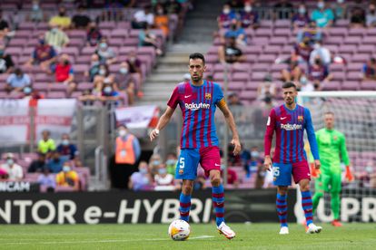 Busquets, en el partido del Barcelona en el Camp Nou ante el Getafe.