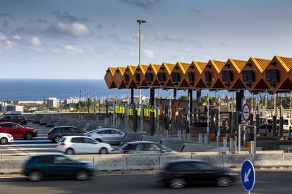 Imagen del peaje en su tramo entre Premià del Mar y Vilassar del Mar en la C-32.