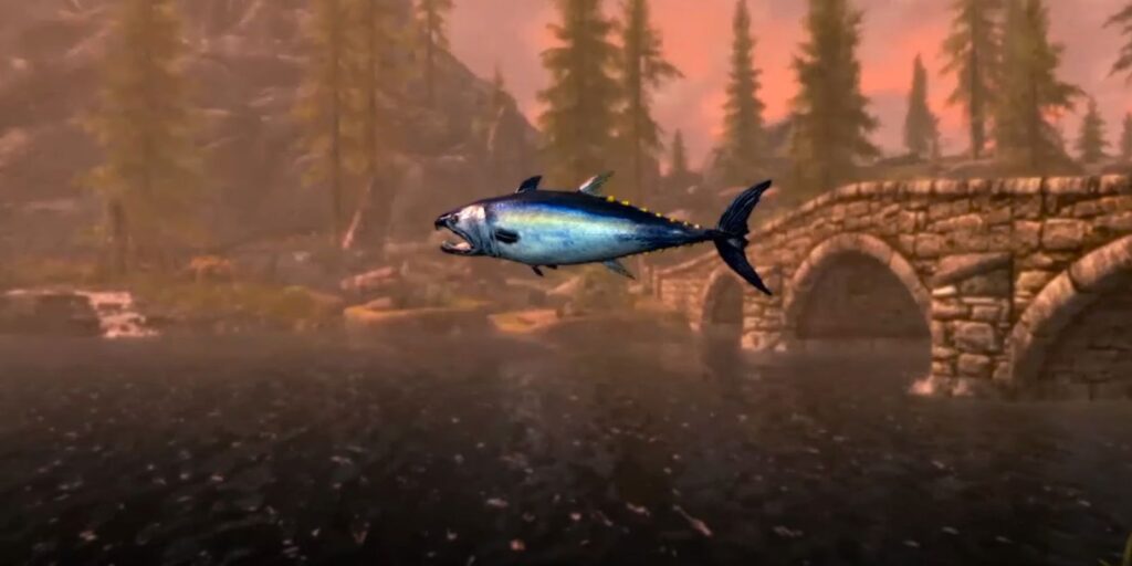 Cómo funcionan las nuevas mecánicas de pesca de Skyrim en la edición de aniversario