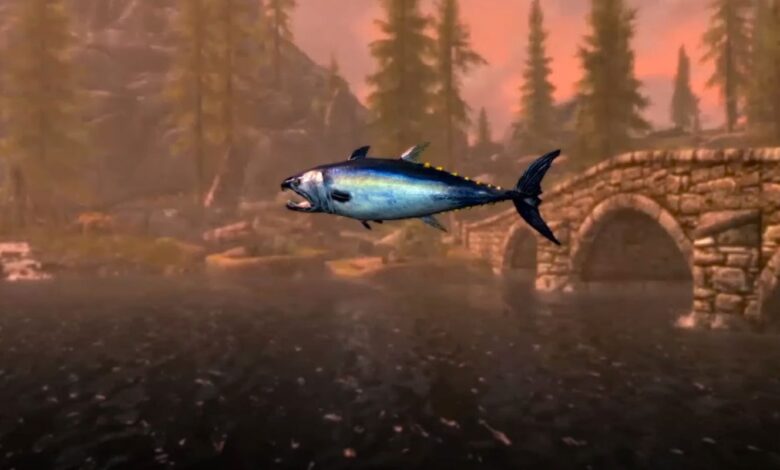 Cómo funcionan las nuevas mecánicas de pesca de Skyrim en la edición de aniversario