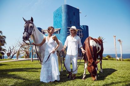 Celebración con caballos del año nuevo al estilo Careyes.