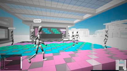 El metaverso de Cryptovoxels, donde se pueden comprar y vender propiedades virtuales y otros NFTs.