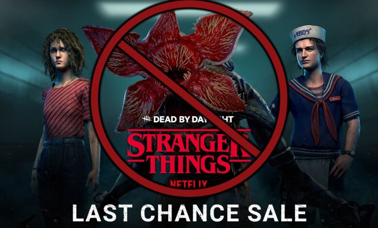 Dead by Daylight para eliminar mapas y personajes de Stranger Things de la tienda