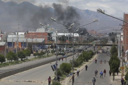 Las protestas en El Alto, en Bolivia, ocurridas en noviembre de 2019.