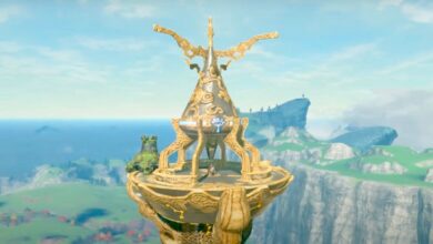 El jugador de Breath of the Wild usa la torre Sheikah para proteger el surf indefinidamente
