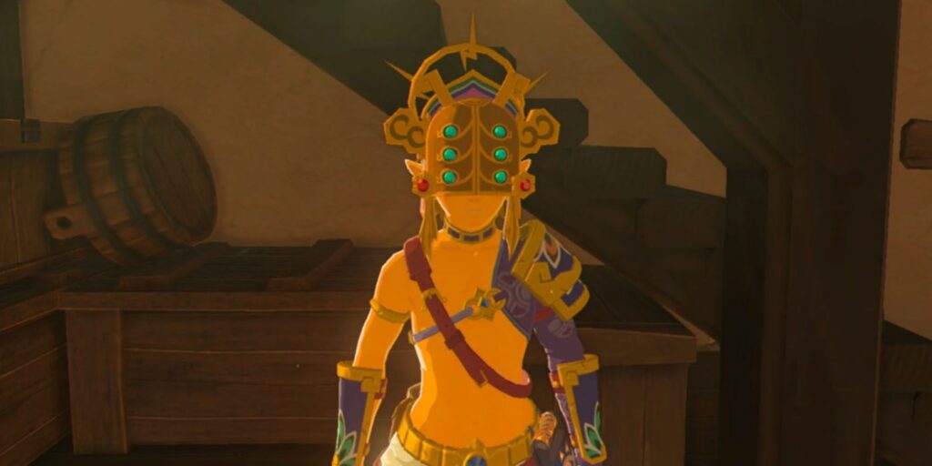 El jugador de Zelda: BOTW engaña a Yiga Blademaster para que robe el yelmo del trueno