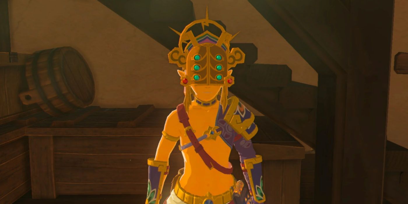 El jugador de Zelda: BOTW engaña a Yiga Blademaster para que robe el yelmo del trueno