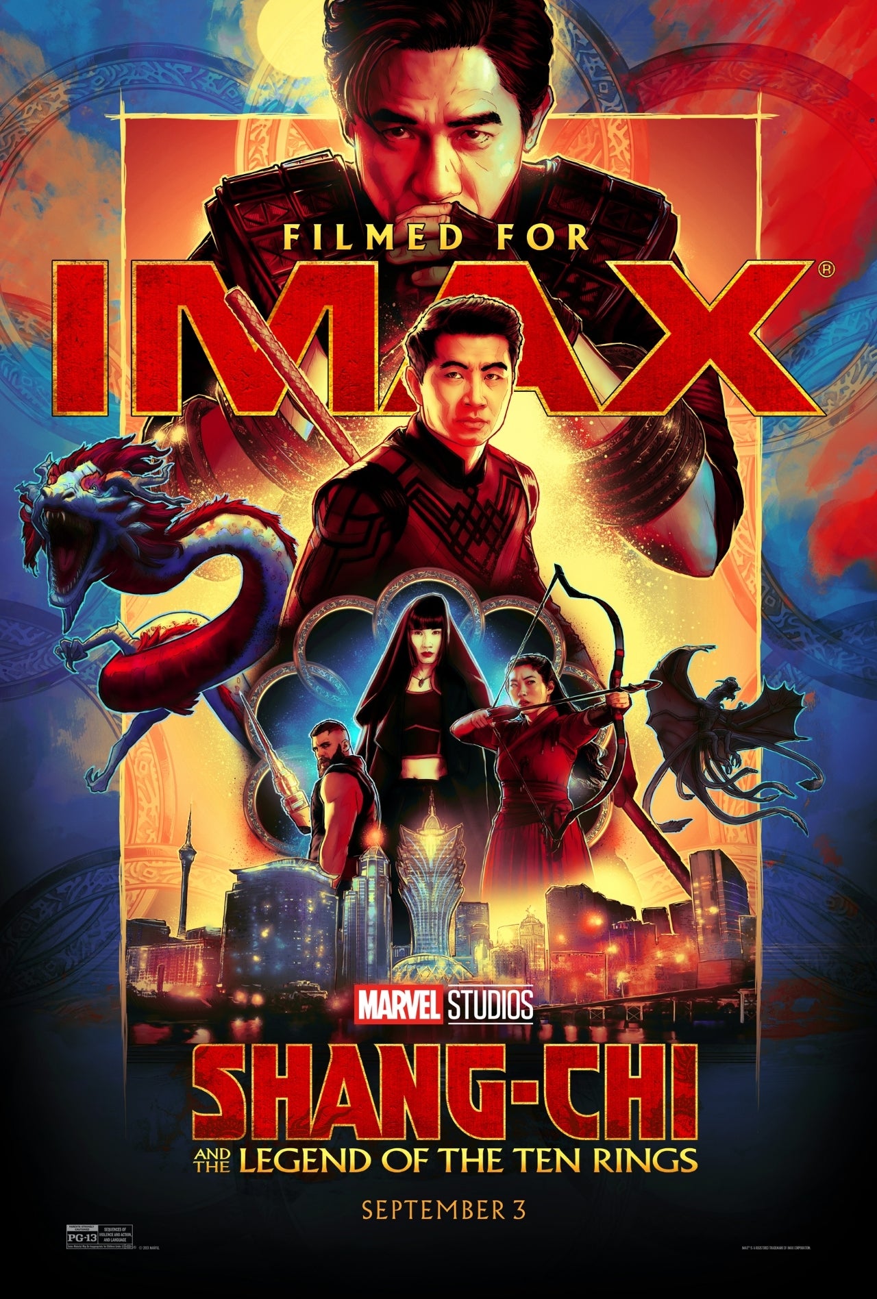 cartel de shang-chi imax cartel de shang-chi imax