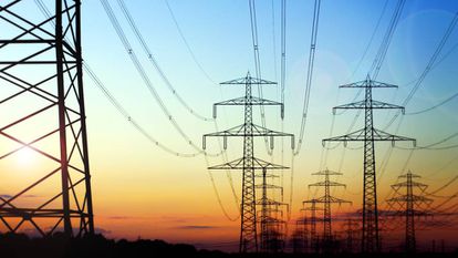 Torres de tendido eléctrico.