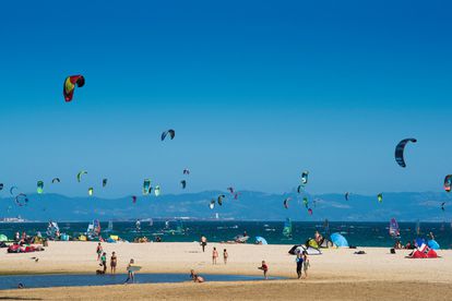 Vista de la playa de Valdevaqueros, en Tarifa, provincia de Cádiz.