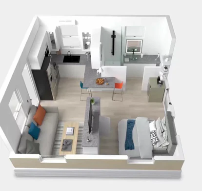 Así es una de las 'casitas' de Boxabl, la compañía que oferta las casas prefabricadas portátiles y que ha instalado la nueva residencia de Elon Musk.