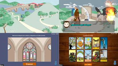 Capturas de diferentes instantes del videojuego Gamapea