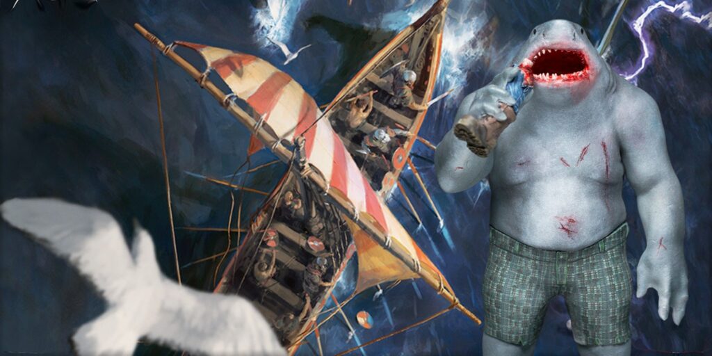 Ideas de construcción de personajes de D&D para King Shark de Suicide Squad
