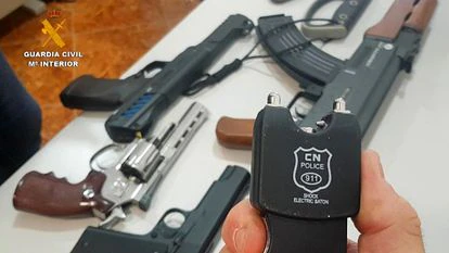 Armas sustraídas a los captores de un camarero en la Operación Marbellus.