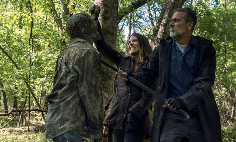 Las imágenes de la temporada 11 de Walking Dead provocan que Maggie y Negan se unan