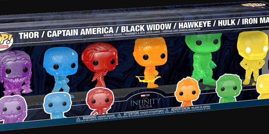 Los 6 vengadores originales obtienen colores de piedra infinita asignados en el nuevo juego Funko POP