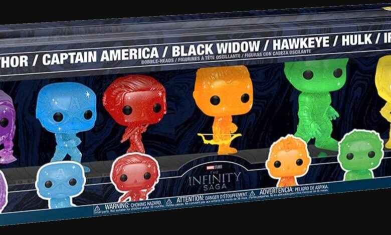 Los 6 vengadores originales obtienen colores de piedra infinita asignados en el nuevo juego Funko POP