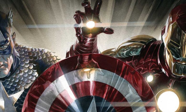 Nueva portada de Capitán América / Iron Man confirma que Alex Ross es un dios