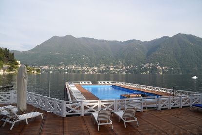 Una piscina del hotel Villa d'Este, retratada en abril de 2017.