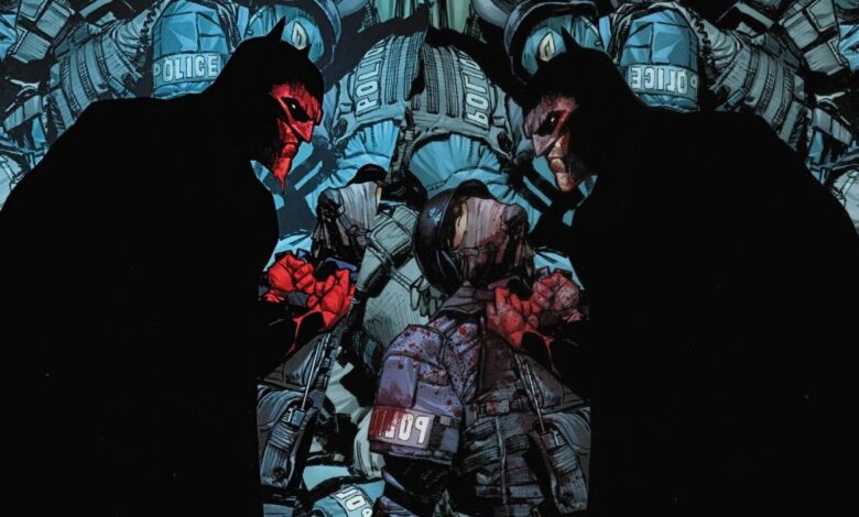 Portada de Batman sangrienta censurada por DC Comics |