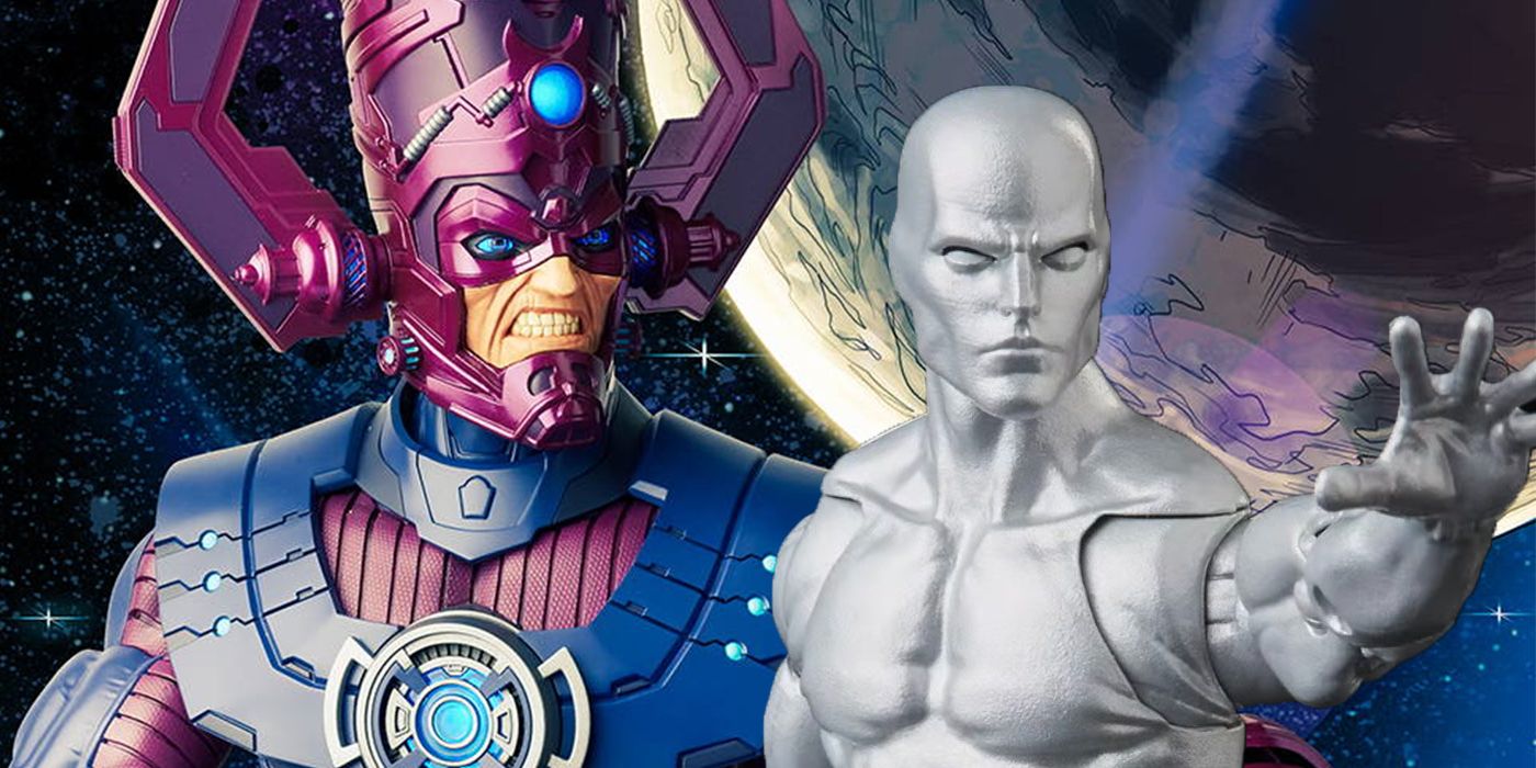 Silver Surfer se une al enorme Galactus en una figura épica de Marvel Legends