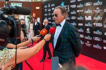 Bertín Osborne, a su llegada a la gala Starlite de Marbella, el 8 de agosto de 2021.
