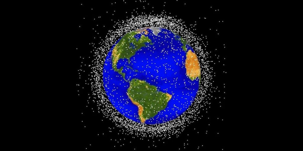 Un satélite chino chocó con partes de un cohete ruso