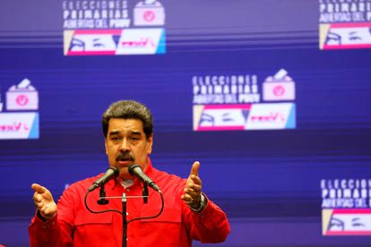 Nicolás Maduro, presidente de Venezuela, en una conferencia de prensa, el pasado 8 de agosto.