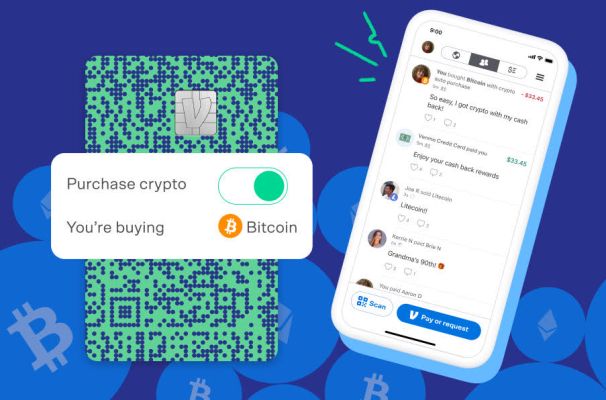Venmo para permitir que los titulares de tarjetas de crédito compren criptomonedas automáticamente con su reembolso en efectivo