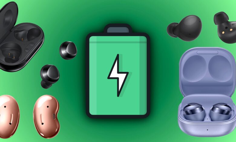 ¿Qué tan rápido se cargan los Galaxy Buds y cuánto tiempo para una carga completa?
