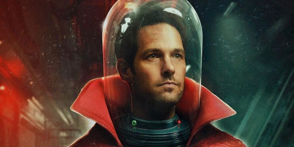 ¿Y si? El arte imagina una cabeza de Paul Rudd de acción real en un frasco con una capa