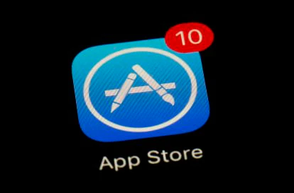 Logo de la App Store de Apple.