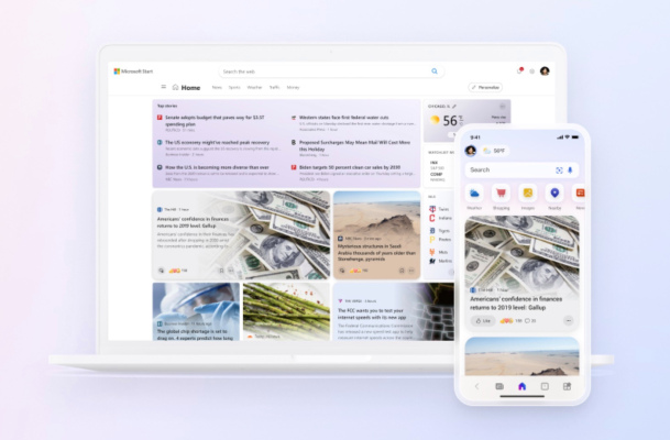 Microsoft lanza un servicio de noticias personalizado, Microsoft Start