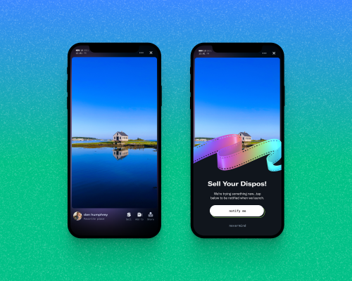 Dispo lanza una prueba para medir el interés de los usuarios en vender sus fotos como NFT