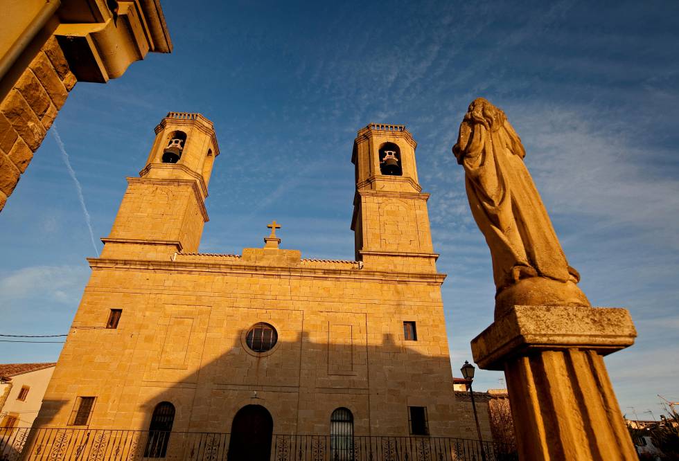 La iglesia de Barásoain, en la comarca de la Valdorba.